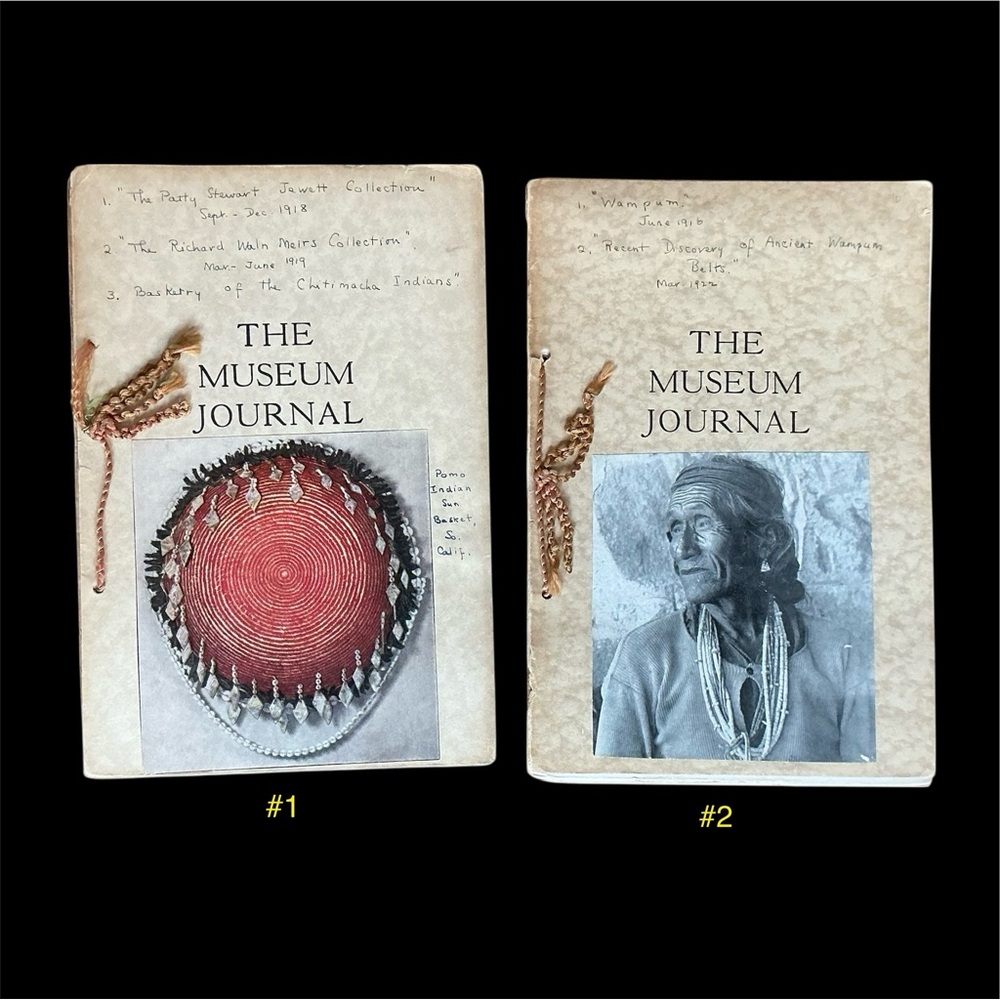 The Museum Journal - Set of 2 - Antique Publications from the UofPenn Museum